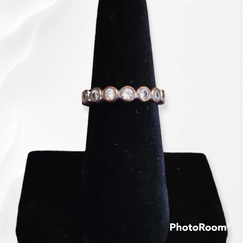 VTG Rhinestone Bezel Ring